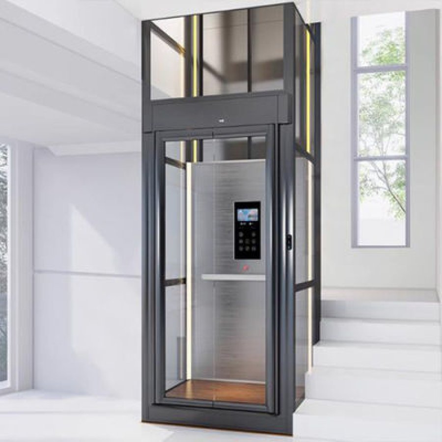 Small Residential Elevator 500 Kg-5000 Kg Load Screw Driven Lift