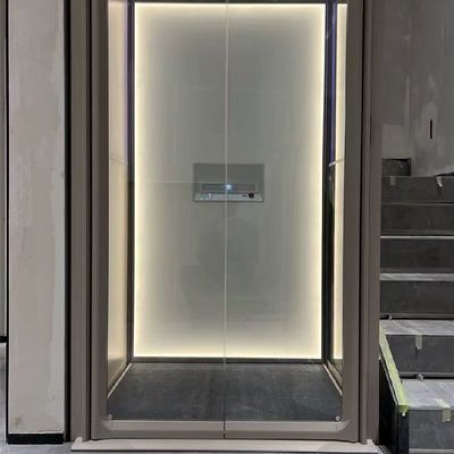 Deck-Floor Hydraulic Passenger Elevator – 3 m Overhead, Single-Phase AC