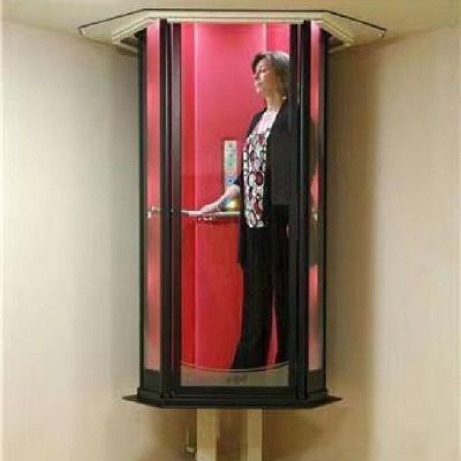 Custom Glass Capsule Elevator – 2-Floor Hydraulic Home Lift